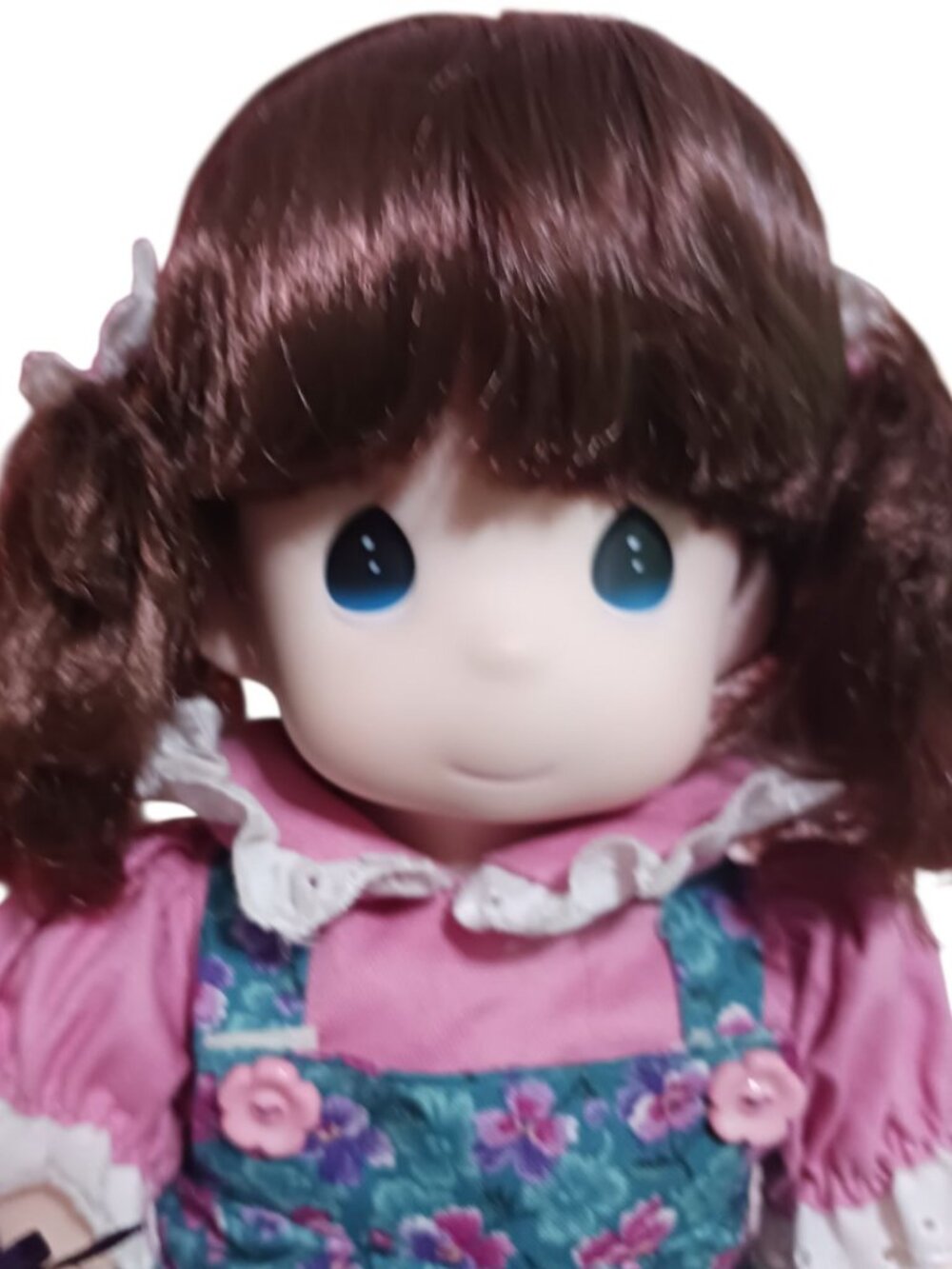 Precious Moments–style collectible doll a July month Pansy gardening doll "13" - Picture 8 of 9